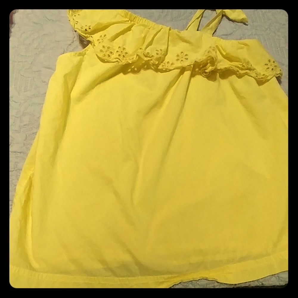 Yellow off the shoulder top